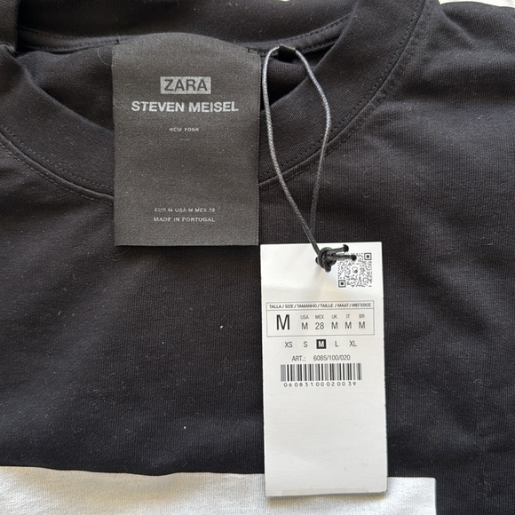 ZARA x STEVEN MEISEL
Long Sleeve Black Crew Neck T - Picture 6 of 8